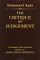 The Critique of Judgement cover