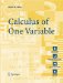 Calculus of One Variable cover