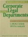 Corporate Legal Departments cover