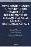 Measuring Changes in Service Costs to Meet the Requirements of the 2002 National Defense Authorization Act [Click for larger image]