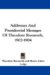 Addresses and Presidential Messages of Theodore Roosevelt, 1902-1904 cover