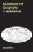 A Dictionary of Geography cover