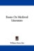 Essays on Medieval Literature cover
