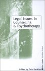 Legal Issues in Counselling & Psychotherapy [Click for larger image]