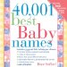 40,001 Best Baby Names cover