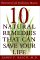 10 Natural Remedies That Can Save Your Life cover