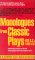 Monologues from Classic Plays, 468 Bc to 1960 A.D. cover