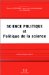 Science Politique Et Politique De La Science cover