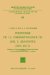 Inventaire De LA Correspondance De Johannes Fredericus Gronovius (1631-1671 cover