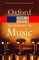 The Oxford Dictionary of Music cover
