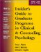 Insider's Guide to Graduate Programs in Clinical and Counseling Psychology, 2000/2001 cover