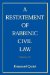 A Restatement of Rabbinic Civil Law : Index Volume cover