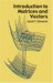 Introduction to Matrices and Vectors cover