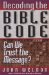 Decoding the Bible Code cover