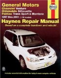 Chevrolet Venture Oldsmobile Silhouette Pontiac Trans Sport and Montana : Automotive Repair Manual 1997-2001 [Click for larger image]