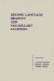 2nd Language Reading and Vocabulary Learning cover