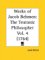 Works of Jacob Behmen : The Teutonic Philosopher Vol. 4 1764 cover