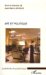 Art Et Politique cover