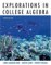 Explorations in College Algebra cover