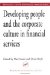 Developing People and the Corporate Culture in Financial Services cover