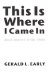 This Is Where I Came in : Black America in the 1960s cover