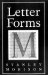 Letter Forms : Typographic and Scriptorial  Two Essays on Their Classification, History and Bibliography cover