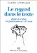 Le Regard Dans Le Texte : Image Et ecriture Du Quattrocento Au XXe Siecle cover