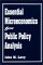 Essential Microeconomics for Public Policy Analysis cover