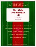 Alpha Non-Lawyers Pre-Marriage Kit : Special Book Edition With Removeable Forms [Click for larger image]