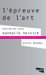 La Sociologie a L'epreuve De L'art cover