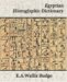 Egyptian Hieroglyphic Dictionary cover