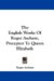 The English Works of Roger Ascham, Preceptor to Queen Elizabeth cover