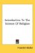 Introduction to the Science of Religion cover