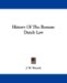 History of the Roman-dutch Law cover
