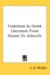 Feminism in Greek Literature from Homer to Aristotle. cover