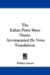 The Italian Poets Since Dante : Accompanied by Verse Translations cover