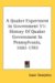 A Quaker Experiment in Government : History of Quaker Government in Pennsylvania, 1682 - 1783 cover