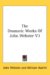 The Dramatic Works of John Webster cover
