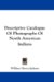 Descriptive Catalogue of Photographs of North American Indians cover