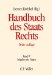 Handbuch Des Staatsrechts Der Bundesrepublik Deutschland cover
