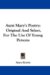 Aunt Mary's Poetry : Original and Select, for the Use of Young Persons cover