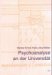 Psychoanalyse an Der Universitat cover
