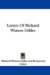 Letters of Richard Watson Gilder cover