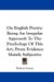 On English Poetry : An Irregular Approach to the Psychology of This Art, from Evidence Mainly Subjective cover