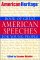 The American Heritage Book of Great American Speeches for Young People cover