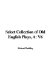 Select Collection of Old English Plays cover