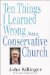 Ten Things I Learned Wrong from a Conservative Church cover