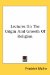 Lectures on the Origin And Growth of Religion cover