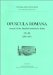 Opuscula Romana 25-26, 2000-2001 : Annual of the Swedish Institute in Rome cover