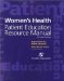 Women's Health Patient Education Resource Manual cover